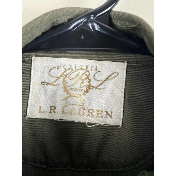 Lauren Ralph Lauren Olive Green Asymmetrical Jacket Women’s Small - Picture 3 of 5